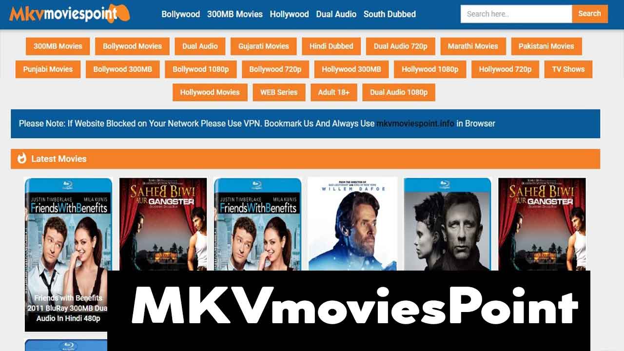 Mkvmoviespoint Bollywood, Hollywood, Telgu Dual Audio 300MB Movies