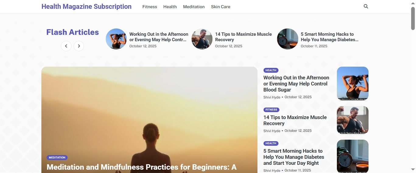 Health Magazine Subscription: One Website, Endless Information